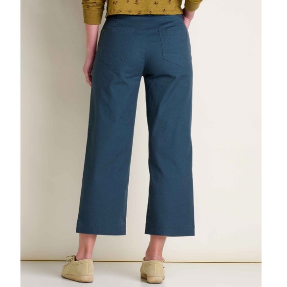 Toad&co Earthworks Wide Leg Pant, navy, size 4 - Picture 2 of 7
